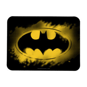 Batman Symbol Black and Yellow Logo Magnet