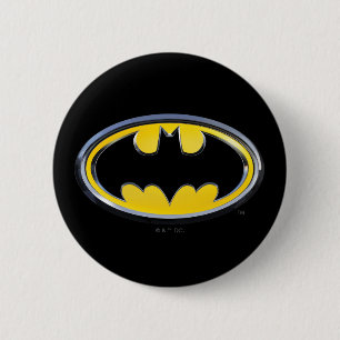 Batman Symbol Classic Logo 6 Cm Round Badge