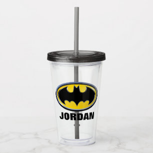 Batman Symbol Classic Logo Acrylic Tumbler