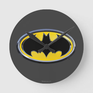 Batman Symbol   Classic Logo Round Clock