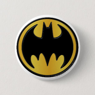 Batman Symbol Classic Round Logo 6 Cm Round Badge