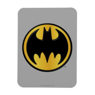 Batman Symbol   Classic Round Logo Magnet