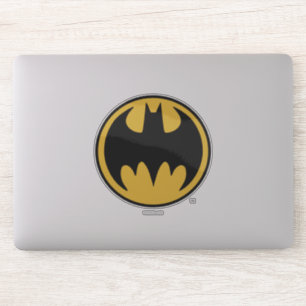 Batman Symbol   Dark Yellow Circle Logo