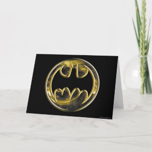 Batman Symbol   Gold Logo Card