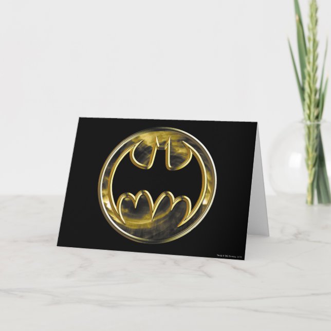 Batman Symbol | Gold Logo Card (Front)