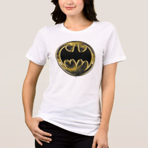 Batman Symbol   Gold Logo Tri-Blend Shirt