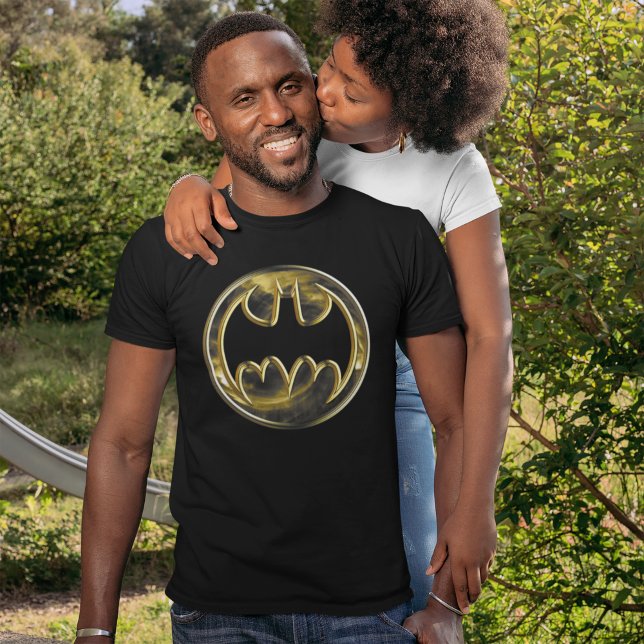 Batman Symbol | Gold Logo Tri-Blend Shirt (Creator Uploaded)