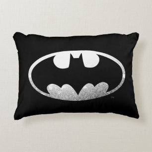 Batman Symbol   Grainy Logo Decorative Cushion