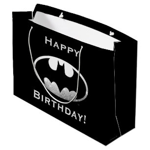 Batman Symbol   Grainy Logo Large Gift Bag