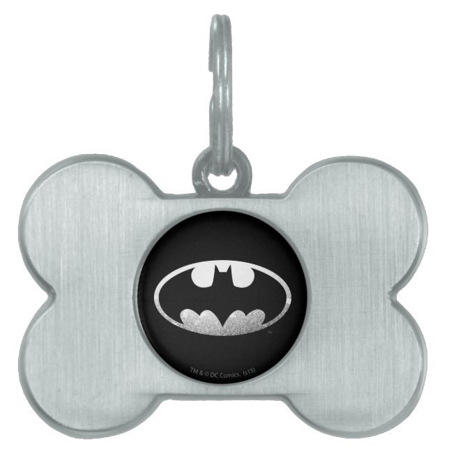 Batman Symbol | Grainy Logo Pet Tag (Front)