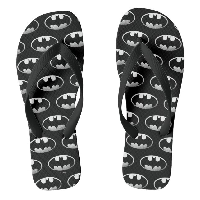 Batman Symbol | Grainy Logo Thongs (Footbed)