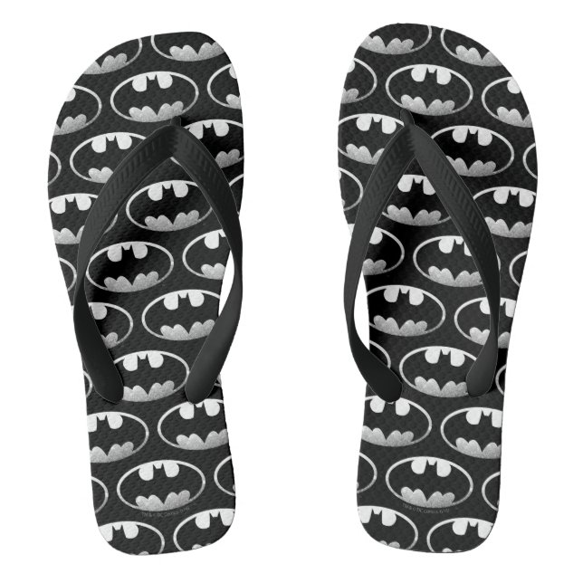 Batman Symbol | Grainy Logo Thongs (Footbed)