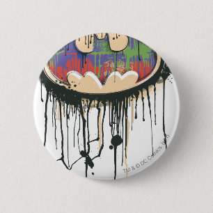 Batman Symbol   Green Purple Red Logo 6 Cm Round Badge