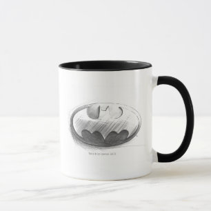 Batman Symbol   Insignia Drawing Logo Mug