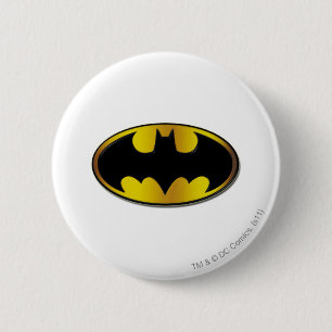 Batman Symbol Oval Gradient Logo 6 Cm Round Badge