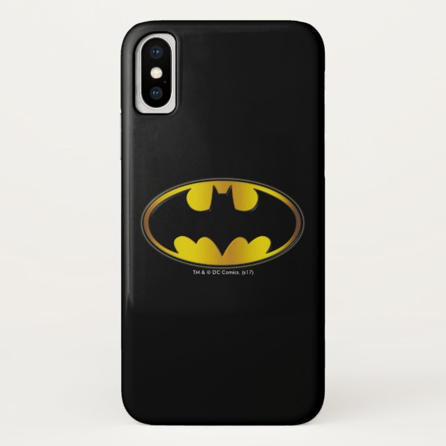 Batman Symbol | Oval Gradient Logo Case-Mate iPhone Case (Back)