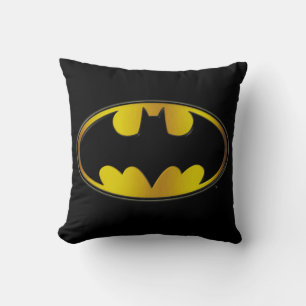 Batman Symbol Oval Gradient Logo Cushion