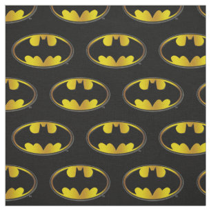 Batman Symbol Oval Gradient Logo Fabric