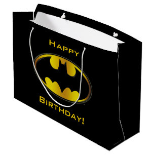 Batman Symbol   Oval Gradient Logo Large Gift Bag