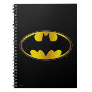 Batman Symbol   Oval Gradient Logo Notebook