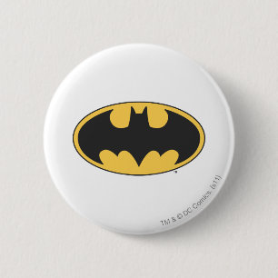 Batman Symbol Oval Logo 6 Cm Round Badge