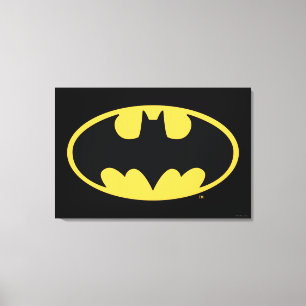 Batman Symbol Oval Logo Canvas Print