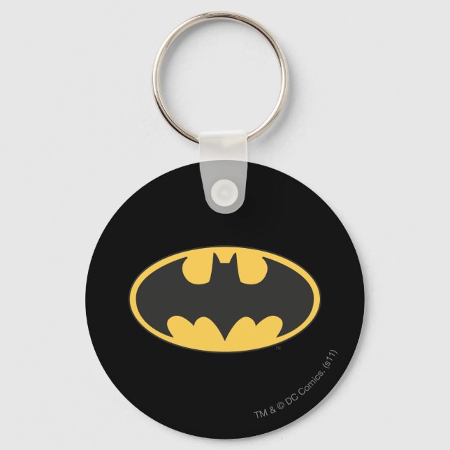 Batman Symbol | Oval Logo Key Ring (Front)