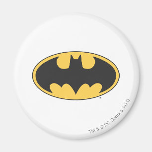 Batman Symbol   Oval Logo Magnet