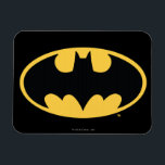 Batman Symbol | Oval Logo Magnet<br><div class="desc">Batman Urban Legends Style Bat Logo | The classic Batman icon in black and a deep yellow.</div>