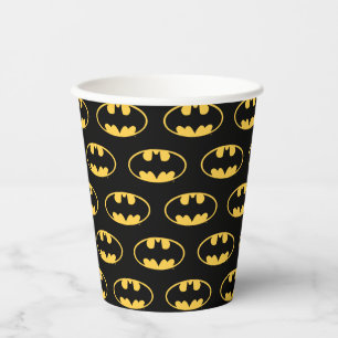 Batman Symbol Oval Logo Paper Cups