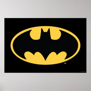 Batman Symbol   Oval Logo Poster