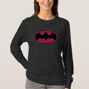Batman Symbol Red Black Logo T-Shirt