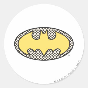 Batman Symbol   Showtime Logo Classic Round Sticker