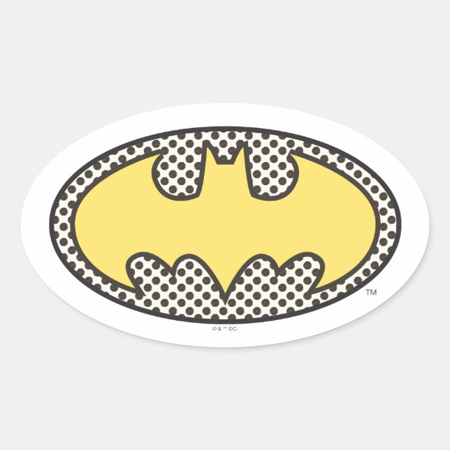 Batman Symbol | Showtime Logo Oval Sticker (Front)