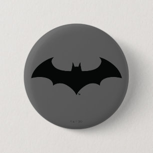 Batman Symbol   Simple Bat Silhouette Logo 6 Cm Round Badge