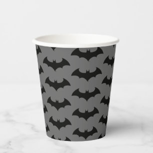 Batman Symbol Simple Bat Silhouette Logo Paper Cups