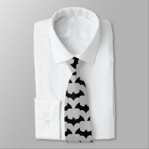 Batman Symbol Simple Bat Silhouette Logo Tie