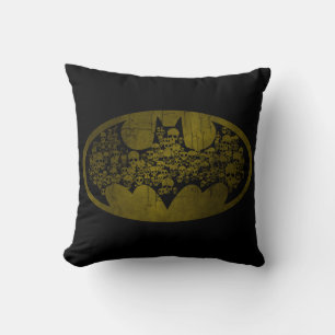 Batman Symbol Skulls in Bat Logo Cushion
