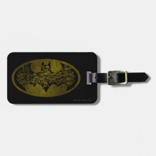 Batman Symbol   Skulls in Bat Logo Luggage Tag