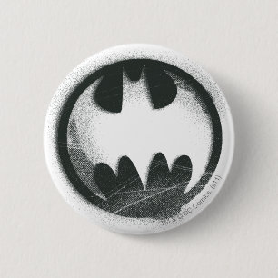 Batman Symbol Spray Symbol Logo 6 Cm Round Badge