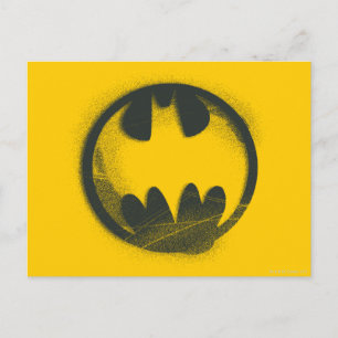 Batman Symbol   Spray Symbol Logo Postcard