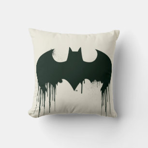Batman Symbol Spraypaint Logo Cushion