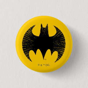 Batman Symbol Streak Logo 3 Cm Round Badge