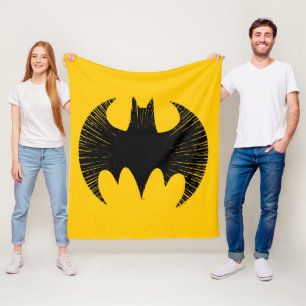 Batman Symbol   Streak Logo Fleece Blanket