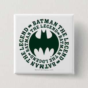 Batman Symbol   The Legend Logo 15 Cm Square Badge
