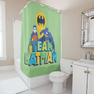 Batman   Team Batman & Robin Shower Curtain