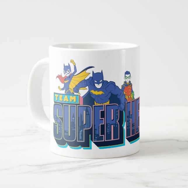 Batman | Team Super Heroes Large Coffee Mug (Front Left)