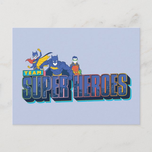 Batman | Team Super Heroes Postcard (Front)