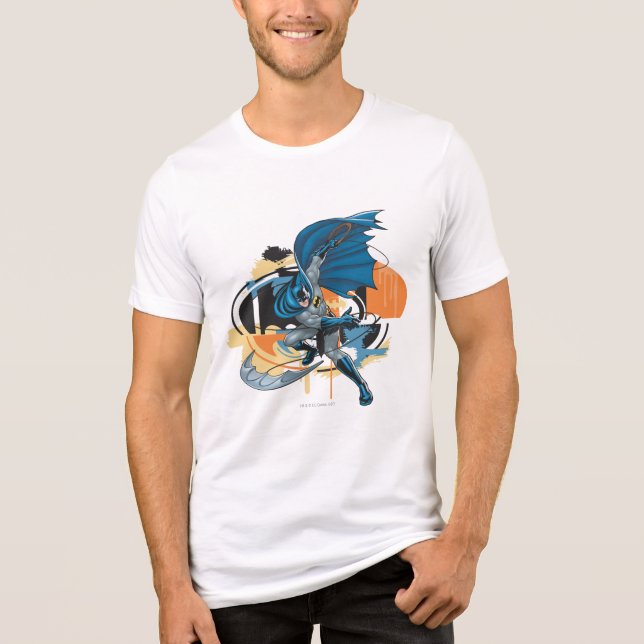 Batman Throw Tri-Blend Shirt (Front)