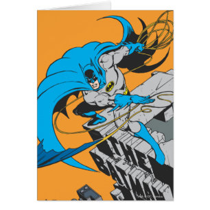 Batman Throws Batarang on Rooftop